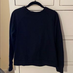 Open back sweatshirt